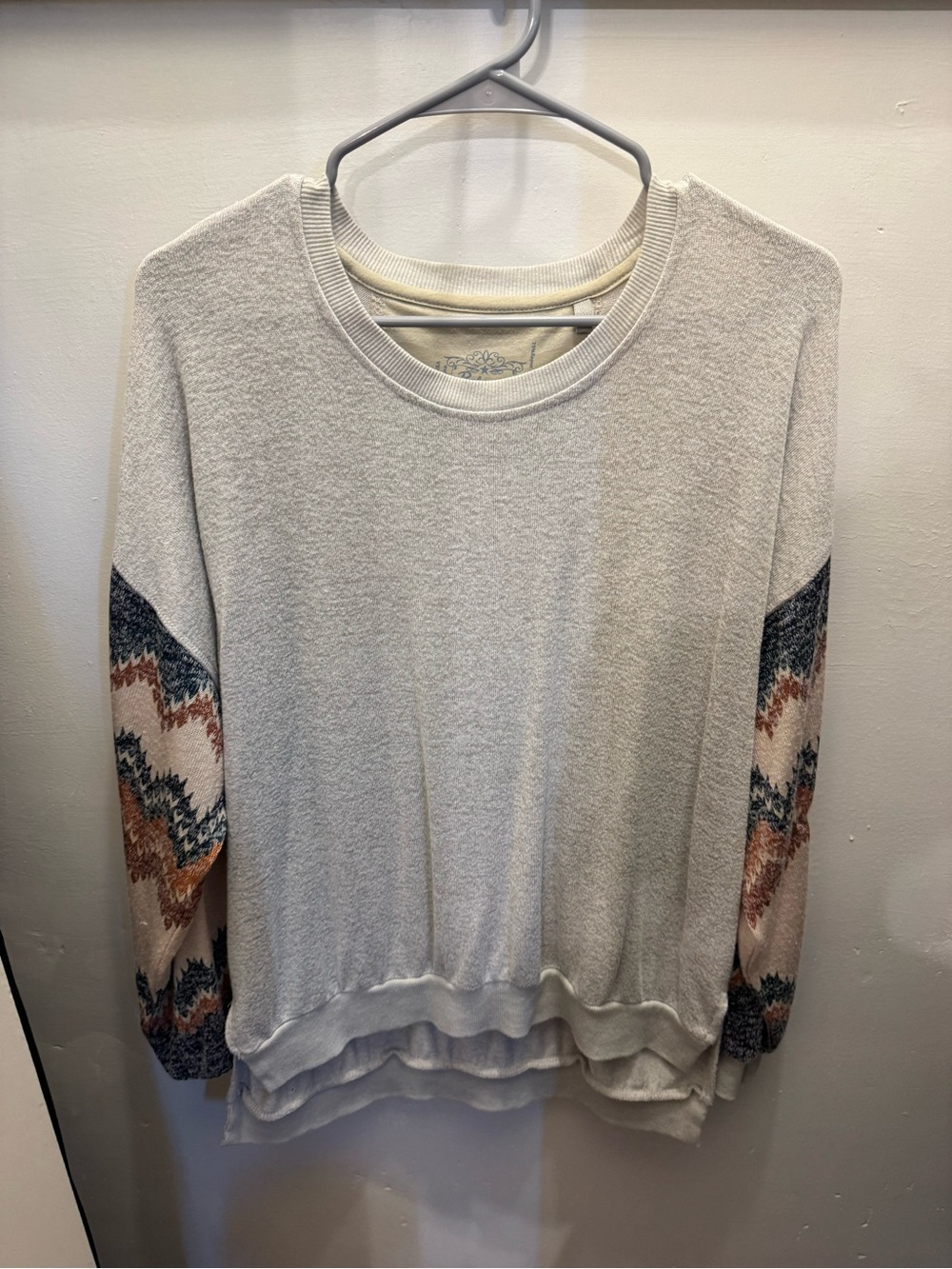 Panhandle long sleeve shirt with Patterned Chevron Sleeves
